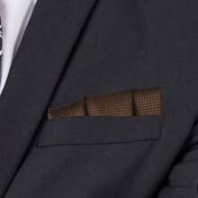 1 Pièce Mouchoir De Poche En Soie À Carreaux Pour Costume D'affaires Formel De Mariage Pour Homme