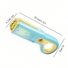 Automatic Bubble Machine Electric Space Bubble Gun With Sound & Light Effect, Handheld & Multi-Hole, Children's Summer Toy Swimming Pool Beach - Multicolor - View 4