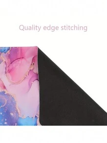 A Set 4pcs Large Ergonomic XXL Marble Desk Mat Set - Extended Gaming Mouse Pad, Keyboard Wrist Rest Support, Coaster - Non-Slip Base, Stitched Edge - Easy Typing, Pain Relief - (35.4*15.7 In) - For Office, Home, Computer, Laptop - Multicolor - View 7