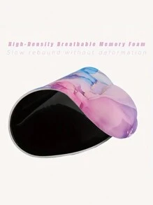 A Set 4pcs Large Ergonomic XXL Marble Desk Mat Set - Extended Gaming Mouse Pad, Keyboard Wrist Rest Support, Coaster - Non-Slip Base, Stitched Edge - Easy Typing, Pain Relief - (35.4*15.7 In) - For Office, Home, Computer, Laptop - Multicolor - View 6