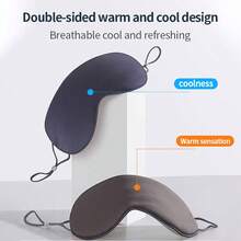 1入組韓式冰絲睡眠眼罩冷敷眼罩,可調節的旅行遮光透氣 - 8# - 查看 1