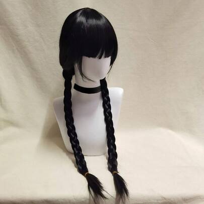 星期三 女孩角色扮演假发配饰 假发辫子 公主服装装扮配饰