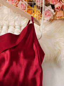 camisón de pijama sexy para mujer - Burdeos - Ver 7