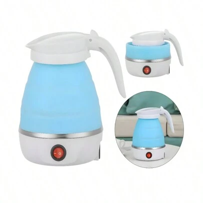 Hervidor Tetera Eléctrica Portatil Viaje Plegable Silicona Tipo Cafetera Estilo Jarra De Grado Alimenticio Calentador 6 Minutos Agua Caliente Rapida Ahorra Espacio Liviana Ligera Moderna Ideal Para Cualquier Lugar Casa Oficina Escuela Vacaciones W4100 Celeste