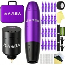 Mamba Professional Wireless Tattoo Pen Machine Set, Complete Set For Beginners To Self Learn Tattoo Integrated Motor - Multicolor - View 2