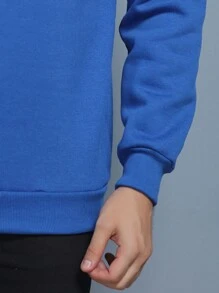 Men Sweatshirts - 寶藍色 - 查看 4