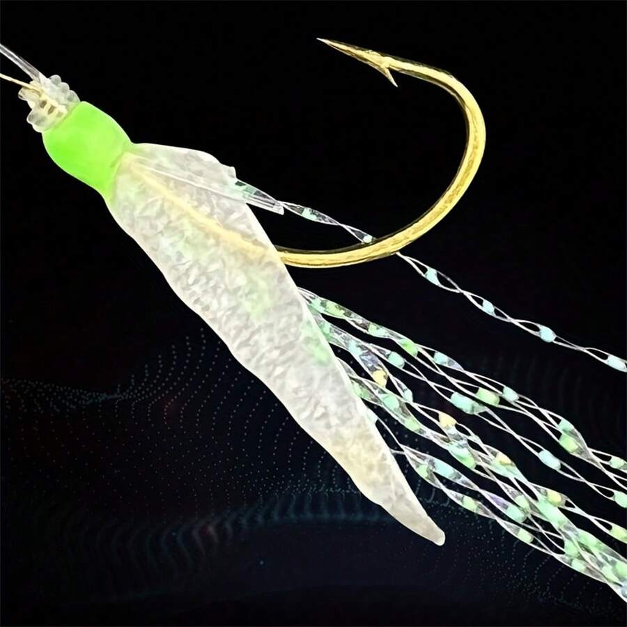 Glowing Fishing Lures 6 Hooks For Saltwater And Freshwater Fishing