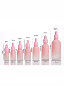 1 Pièce Bouteille D'huile Essentielle Rose Dégradée De 5ml/10ml/15ml/20ml/30ml/50ml/100ml, Conteneur Portable De Maquillage Rechargeable Avec Compte-gouttes