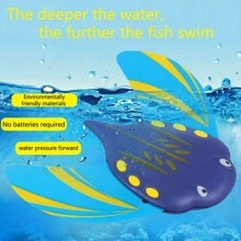 Kids Water Toys, Water Powered Inflatable Shark Animal Shaped Toys For Swimming Pool, Bath, Beach, Summer