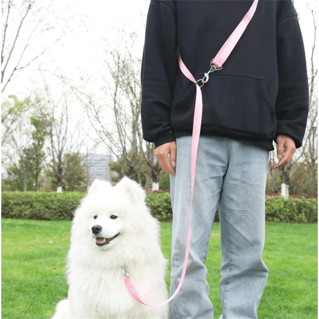 1 Miếng Huấn luyện thú cưng Dây thừng Dây xích Với Dải phản quang Cho chạy bộ Và Bơi lội , Dài Dây xích Đối với Chó to - Hồng - Xem 1