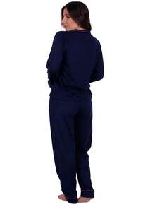 Women Pajama Sets - 藏蓝色 - 查看 3