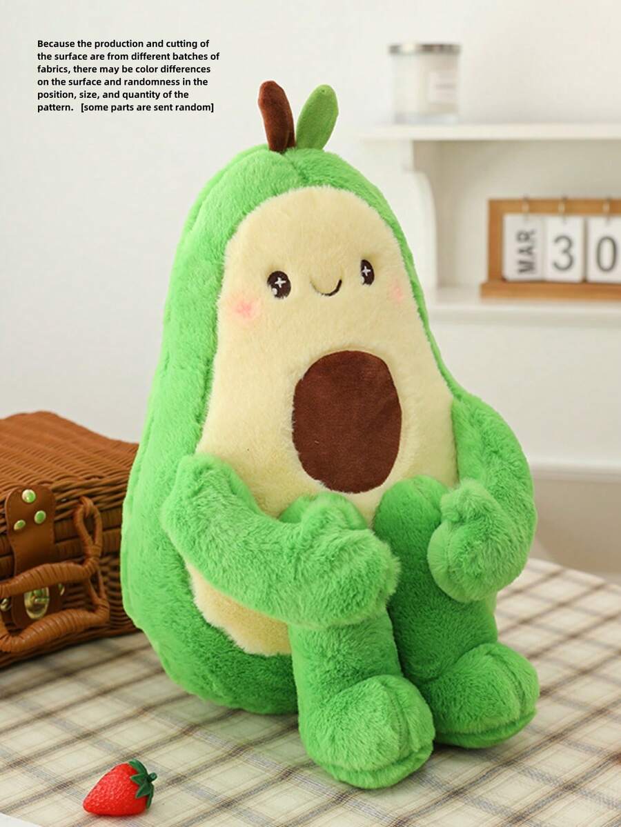 Muñeco de peluche lindo de aguacate, decoración para el hogar de coleccionista - Verde - Ver 1