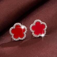 1 cặp hoa tai cá nhân hóa thời trang, mẫu mới năm 2024, thích hợp làm quà tặng Valentine, Mẹ, Mẹ, Ngày của Mẹ, Quà tặng - Hoa tai - Xem 5