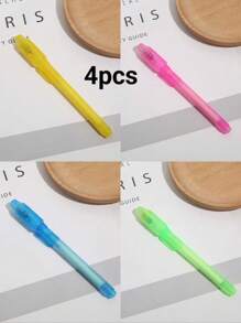 1 pix cu cerneală invizibilă, iluminator invizibil, jucărie magică, pentru joc de detectivi, joc de spionaj, petrecere de vacanță, adunare (culori aleatorii vechi și noi)