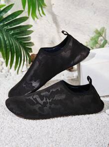 Șosete pentru scufundări, cu uscare rapidă, prietenoase cu pielea în aer liber, pentru surfing, șosete de plajă anti-alunecare, pantofi de înot - Negru - Vizualizare 1