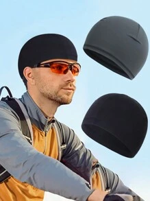 1pc Sweat-Wicking, Wind-Resistant, UV-Protective Motorcycle/Bicycle Helmet Liner - Multicolor - View 2