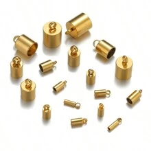20入/包圓形繩端蓋 2 3 4 5 6 7 8 9 10mm 壓接端蓋接頭，適用於珠寶手工製作手鍊項鍊 - 20Pcs/Lot - 查看 6