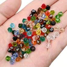 500Pcs Austra Crystal Bicone Beads For Bracelets Jewelry Making Faceted Briolette Crystal Glass Loose Spacer Beads - Multicolor - View 2