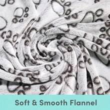 Stuffed Premium Soft Dog Blanket, Puppy Essentials Dog Products Cat Calming Blankets Throw For Small Medium Dogs - Grey - View 4