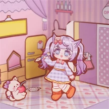 1入組阿華醬便攜式立體安靜書禮盒免費剪裁diy手工書生日假期精美禮品（隨機款式） - 彩色 - 查看 8