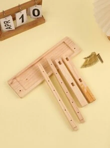 1 件装多功能木制多层珠宝展示架，带挂钩，可悬挂项链、耳环、戒指、手链 - 珠宝店展示道具，返校季