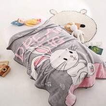 1入休閒珊瑚絨毯，可攜式沙發毯，空調毯，輕鬆攜帶