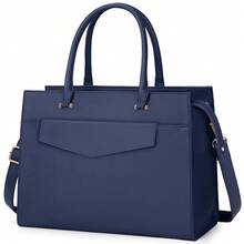 Bolsa para Laptop Mujer 15.6 Pulgadas Maletín para Laptop - Azul - Ver 4