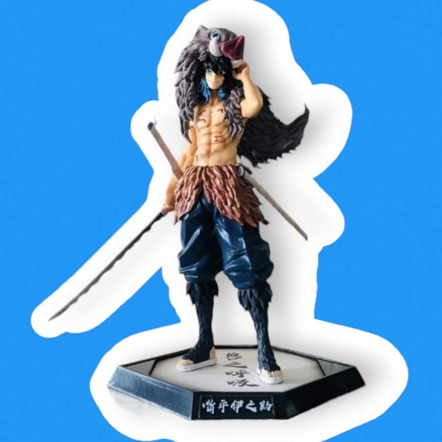 Figura anime coleccionable Inosuke Hashibira Kimetzu no Yaiba - Azul Marino - Ver 1