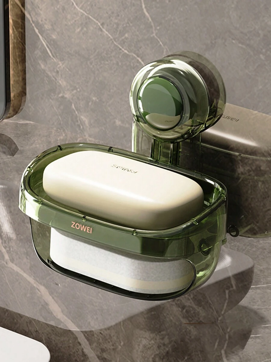 New Bathroom Soap Dish, Wall-Mounted Two-Tier Soap Box With Drainage ...