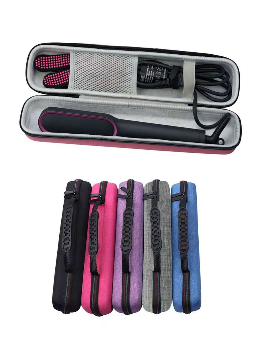 1pc Portable EVA Hair Straightener Case Curling Iron Carrying Container For Hair Flat Iron