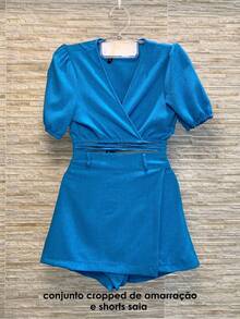 Women Two-Piece Outfits - Màu xanh lam - Xem 1