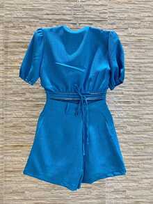 Women Two-Piece Outfits - Màu xanh lam - Xem 2