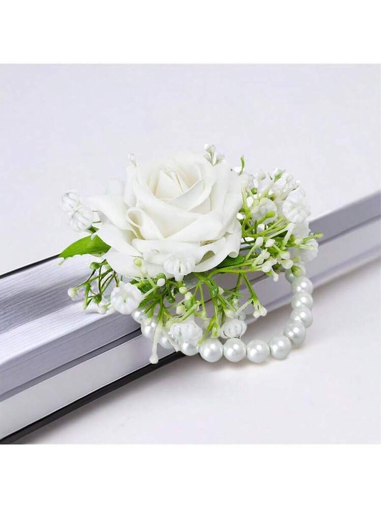 Bouquet PRAGA in bianco e oro, bouquet da tavola in fiori secchi e stabilizzati, decorazione da tavola Boho chic in bianco e oro - Italia