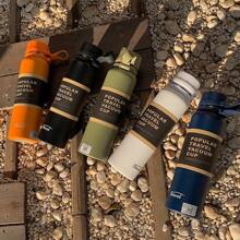 550ML 750ML 1100ML Double Stainless Steel Sport  Bottle Outdoor Climbing Fitness Insulation - trắng - Xem 1
