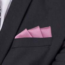 1 Pièce Mouchoir De Poche En Soie À Carreaux Pour Costume D'affaires Formel De Mariage Pour Homme