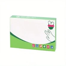 一次性手套加厚廚房家用塑膠薄膜手套,適用於食品安全、餐廳、防水、防油、洗碗、乳膠、橡膠、美容、透明、加厚等場合 - 白色 - 查看 3