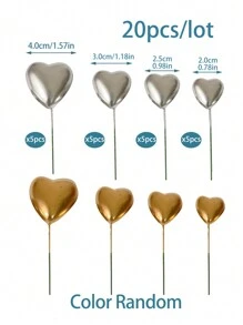 20 piezas Decoración de pastel de cumpleaños con distintos colores, Decoración para fiestas de pasteles - Multicolor - Ver 5