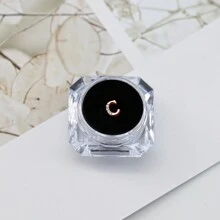 1pc/Tin Y2k Rose Gold Letter & Rhinestone Decor Teeth Grillz, Hip Hop Punk Style Dental Jewelry - Multicolor - View 21