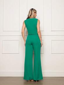 Women Two-Piece Outfits - Green - View 2