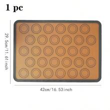 1/2 Blatt Silikon-backmatte 16,5 * 11,6 Zoll Wiederverwendbare Antihaft-macaron-backmatte Graues Rechteckiges Silikon-backofenfutter Zum Herstellen Von Macarons, Pizza, Keksen, Gebäck Und Brot