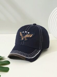 1pc Men's Adjustable Multicolor Baseball Cap With Eagle Embroidery Design, Suitable For Outdoor Activities - Multicolor - View 9