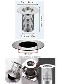 قطعة واحدة مصفاة بالوعة الحمام من الفولاذ المقاوم للصدأ، سدادة بالوعة الحمام العالمية، مصفاة الشعر، سدادة بالوعة الحمام، إكسسوارات الحمام