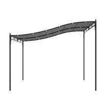 Outsunny 10' X 13' Outdoor Pergola Gazebo, Canopy W/ Drain Holes, Gray - Grey - View 4