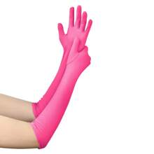 1 Pair Spring Summer Unisex Multicolor Nylon Spandex Gloves, Suitable For Driving, Sun Protection, Jewelry & Square Dance