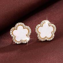 1 cặp hoa tai cá nhân hóa thời trang, mẫu mới năm 2024, thích hợp làm quà tặng Valentine, Mẹ, Mẹ, Ngày của Mẹ, Quà tặng - Hoa tai - Xem 27