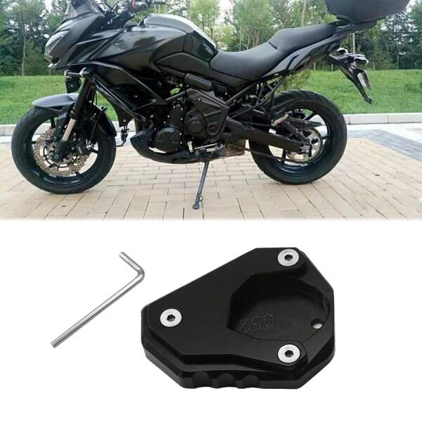 Kickstand Sidestand Agrandar la almohadilla de placa para Kawasaki 400 Versys 650 KLX250