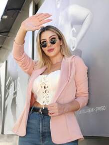 Women Blazers - Màu hồng gỉ - Xem 1