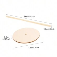 3pcs Gỗ Hình bánh rán Giá lưu trữ , Có thể tái sử dụng Và Đơn giản Bánh vòng Hộp đựng - đồ trang trí bánh rán - Xem 2