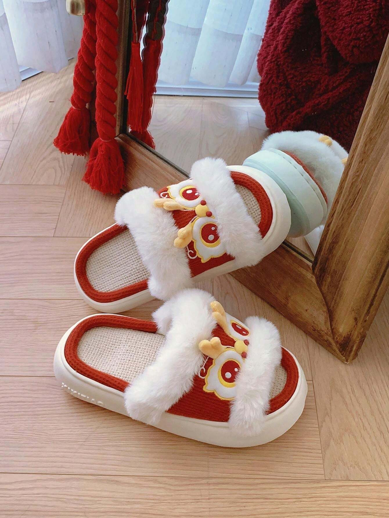 Zapatillas chinas de lino para mujer XIXITIAO estilo de danza de león