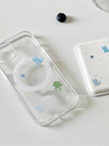 2 chiếc ốp lưng điện thoại nam châm không dây hình mèo hoa văn Hàn Quốc, tương thích với iPhone 17 Pro Max 16 15 14 13 12 11 Pro Max, phụ kiện dạng ví đựng điện thoại. - Nhiều màu - Xem 5